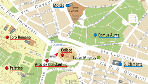 Mapa Coliseo Romano