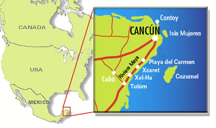Cancun Mapa