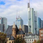 Mainhattan en Fráncfort del Meno en Alemania
