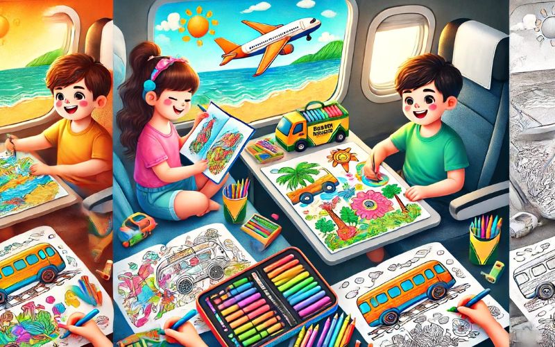 Lee más sobre el artículo Consejos sobre actividades para los niños durante los viajes: Dibujos para colorear e imprimir – ¡Un regalo para la imaginación!